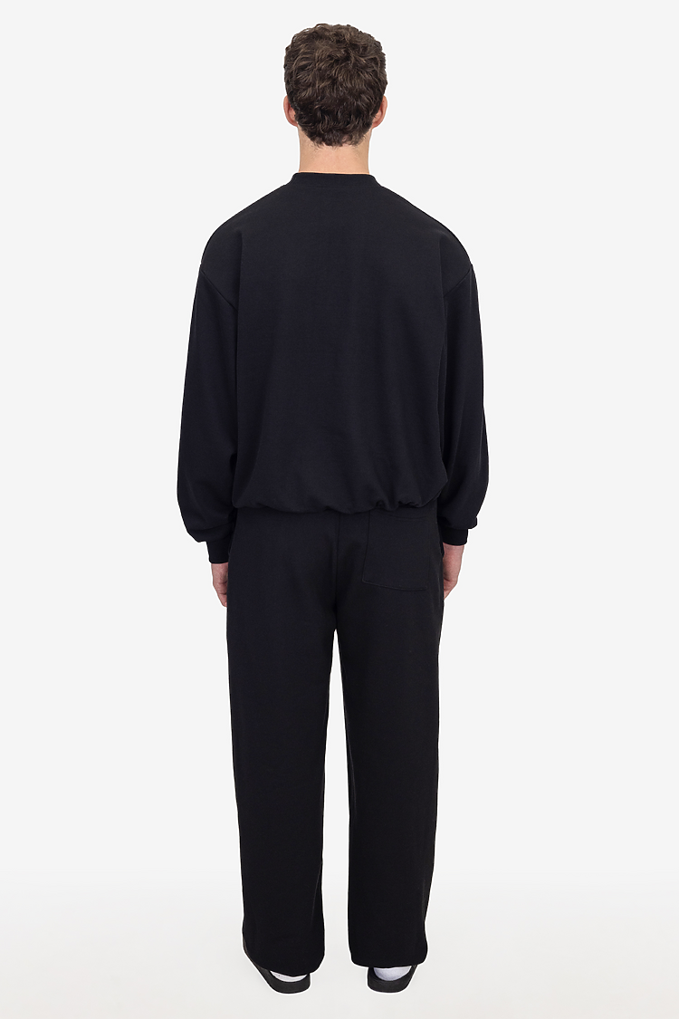 10oz Fleece Wide Pant Black