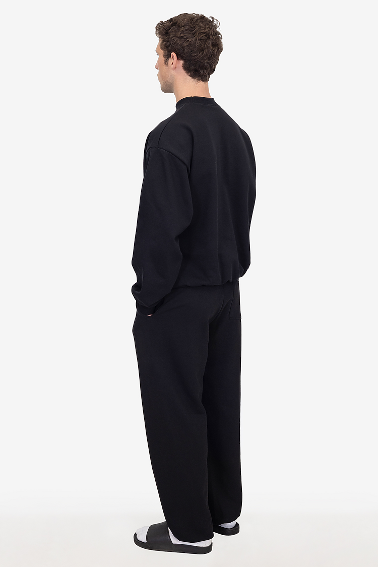 10oz Fleece Wide Pant Black
