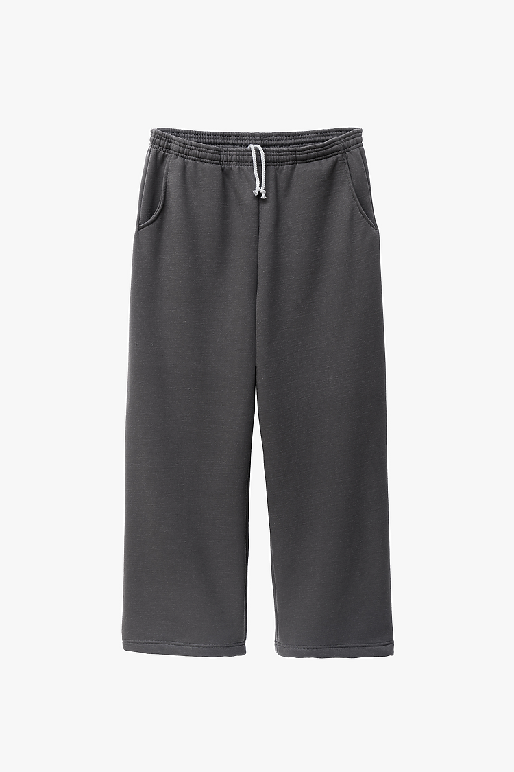 Open Bottom Sweatpant Dolphin Blue