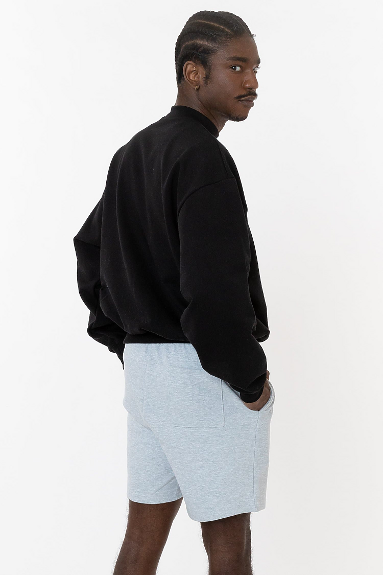10oz Fleece Wide Crew Black