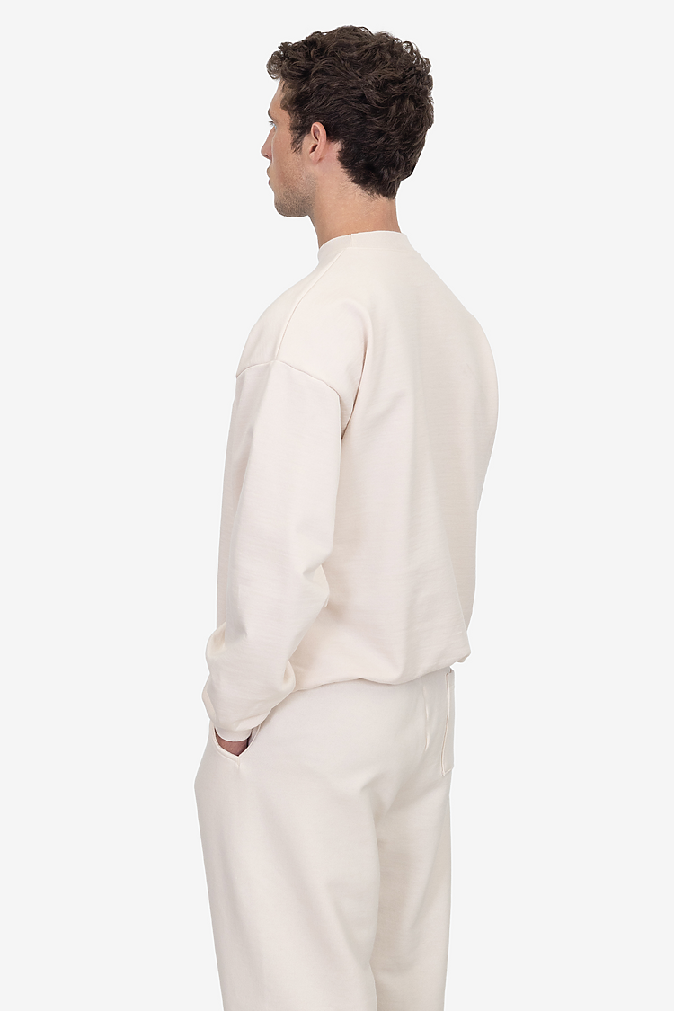 10oz Fleece Wide Crew CREME
