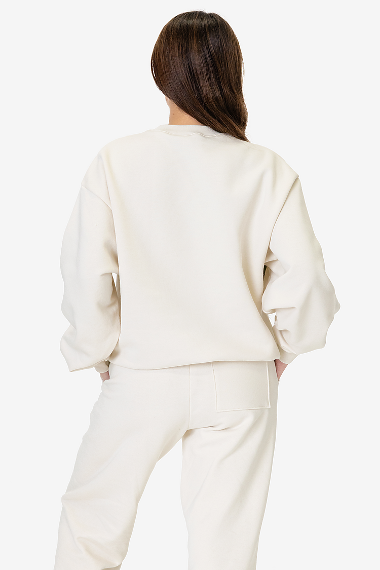 10oz Fleece Wide Crew CREME