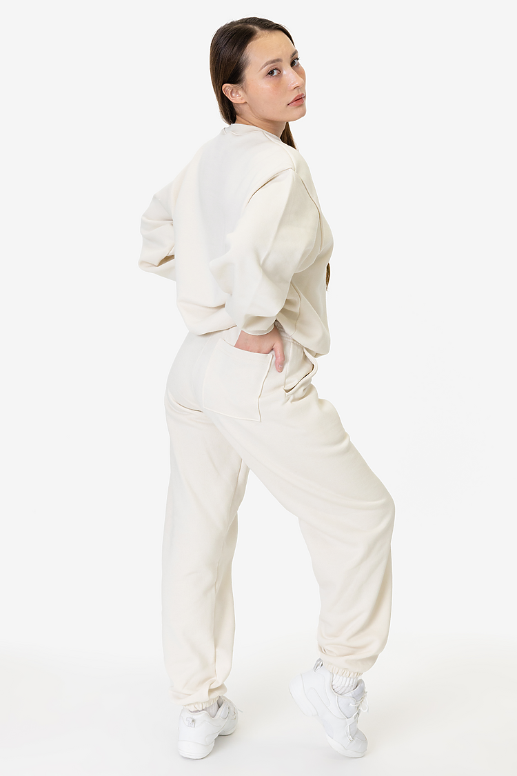 10oz Fleece Wide Crew CREME