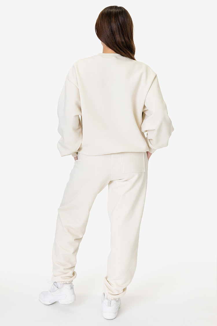 10oz Fleece Wide Crew CREME