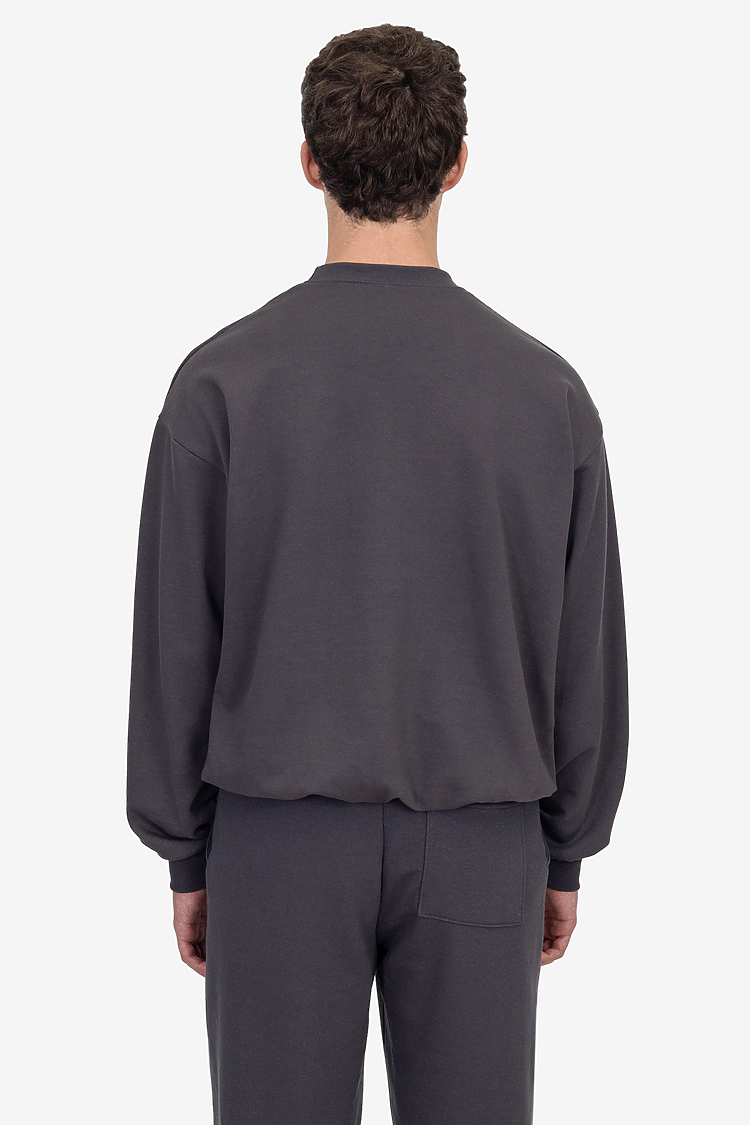 10oz Fleece Wide Crew DOLPHIN BLUE