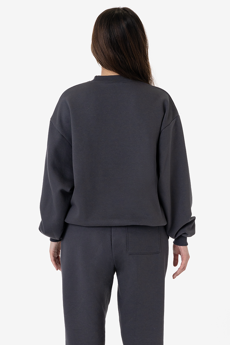 10oz Fleece Wide Crew DOLPHIN BLUE