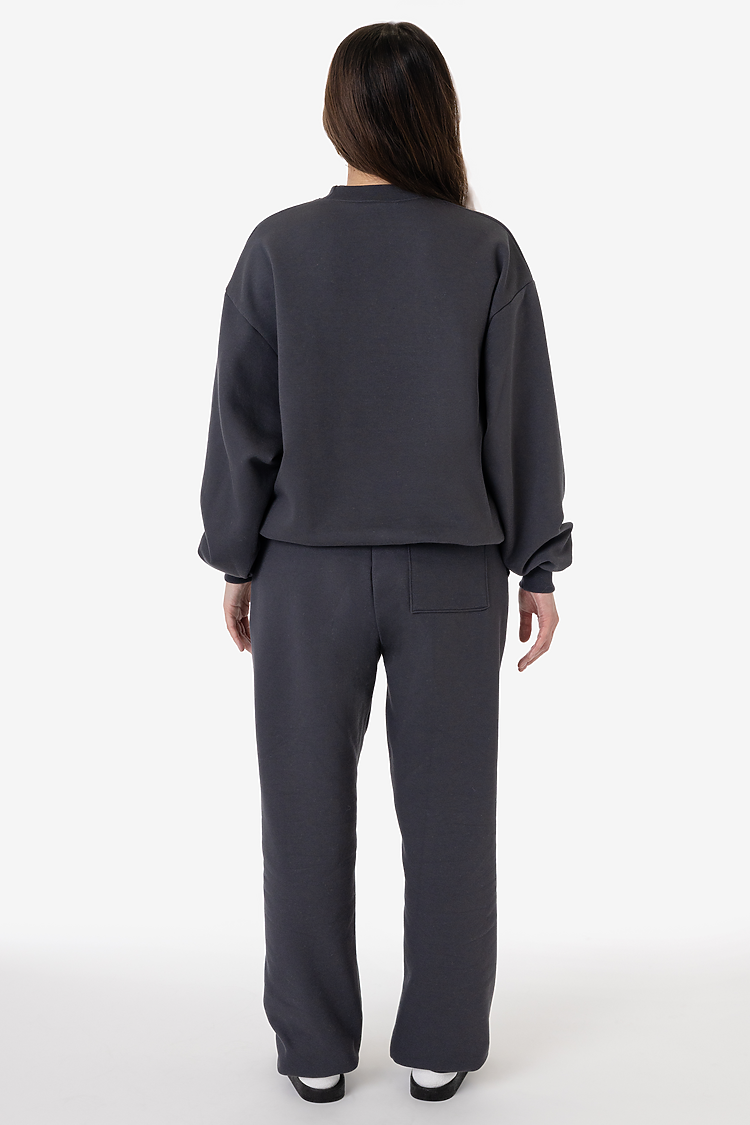 10oz Fleece Wide Crew DOLPHIN BLUE
