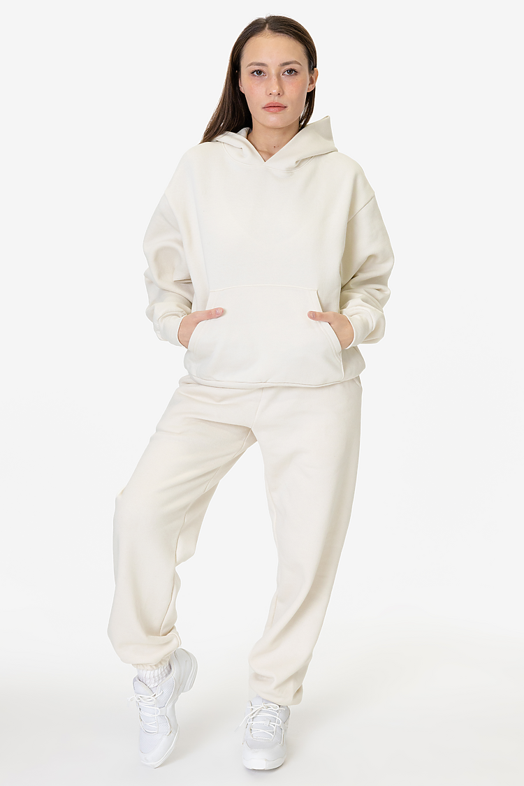 10oz Fleece Wide Hoodie CREME