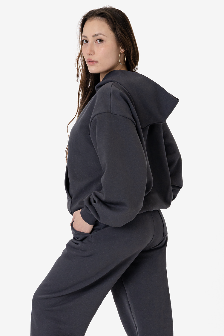 10oz Fleece Wide Hoodie DOLPHIN BLUE