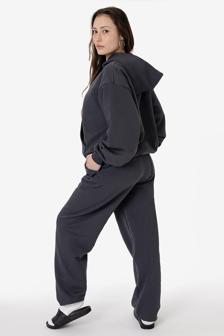 10oz Fleece Wide Hoodie DOLPHIN BLUE
