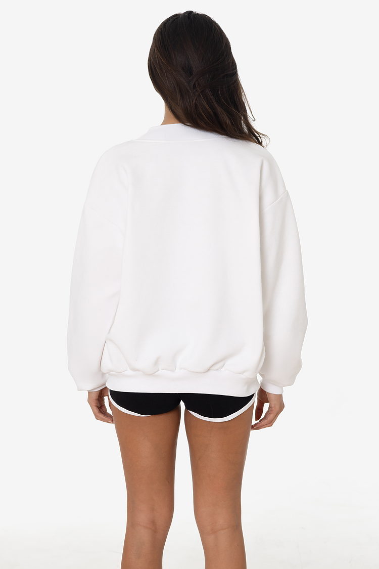 Mid Weight Fleece Club Jacket White