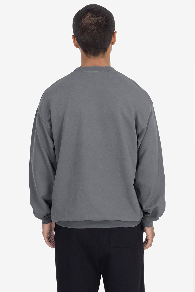 Grmnt Dye French Terry PO Crew CHARCOAL