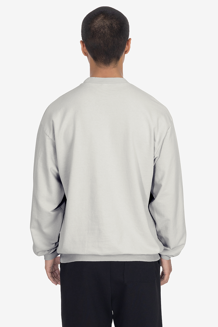 Grmnt Dye French Terry PO Crew CEMENT
