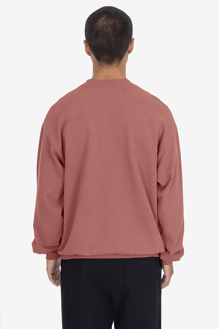 Grmnt Dye French Terry PO Crew OLD ROSE