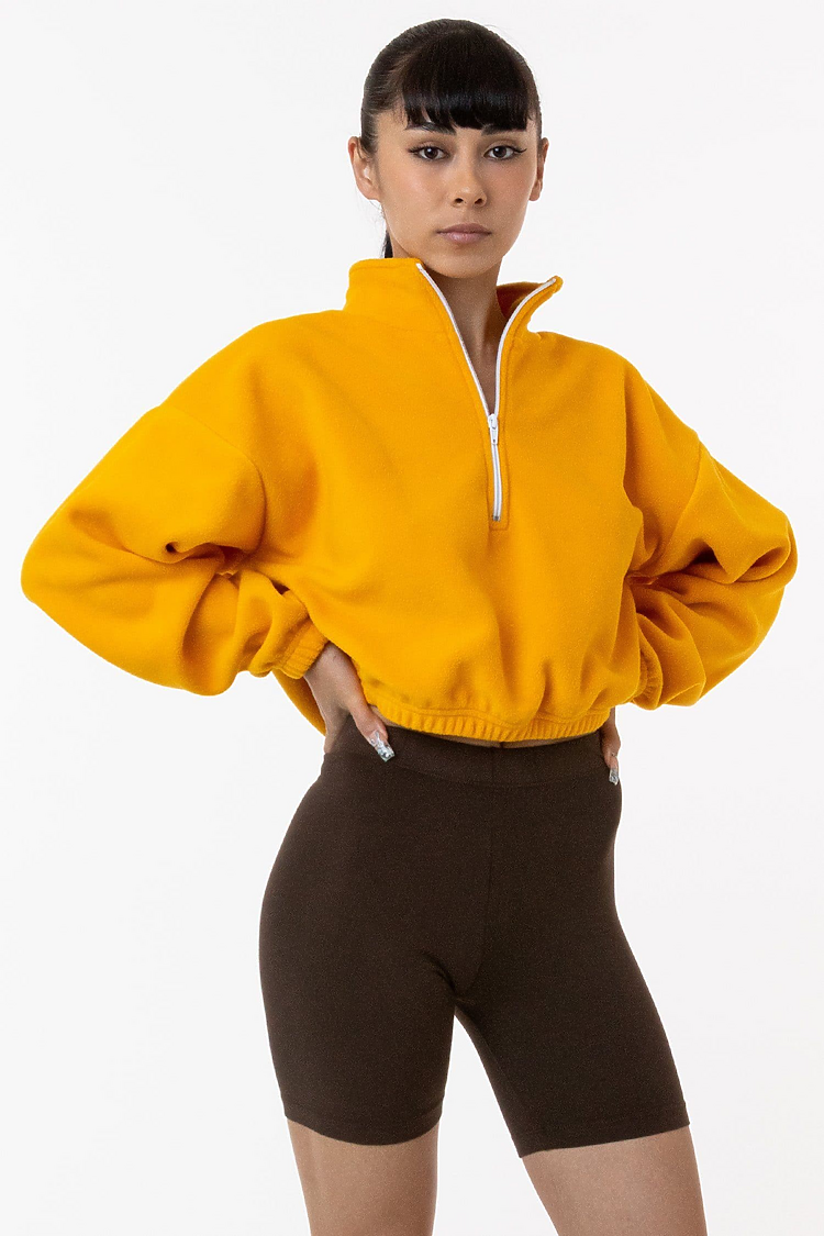 Fleece 1/4 Zip Up Gold