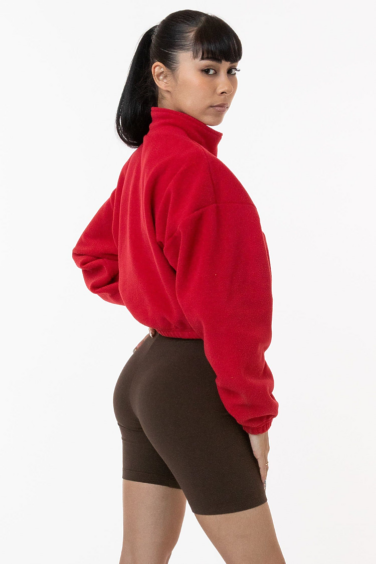 Fleece 1/4 Zip Up RED