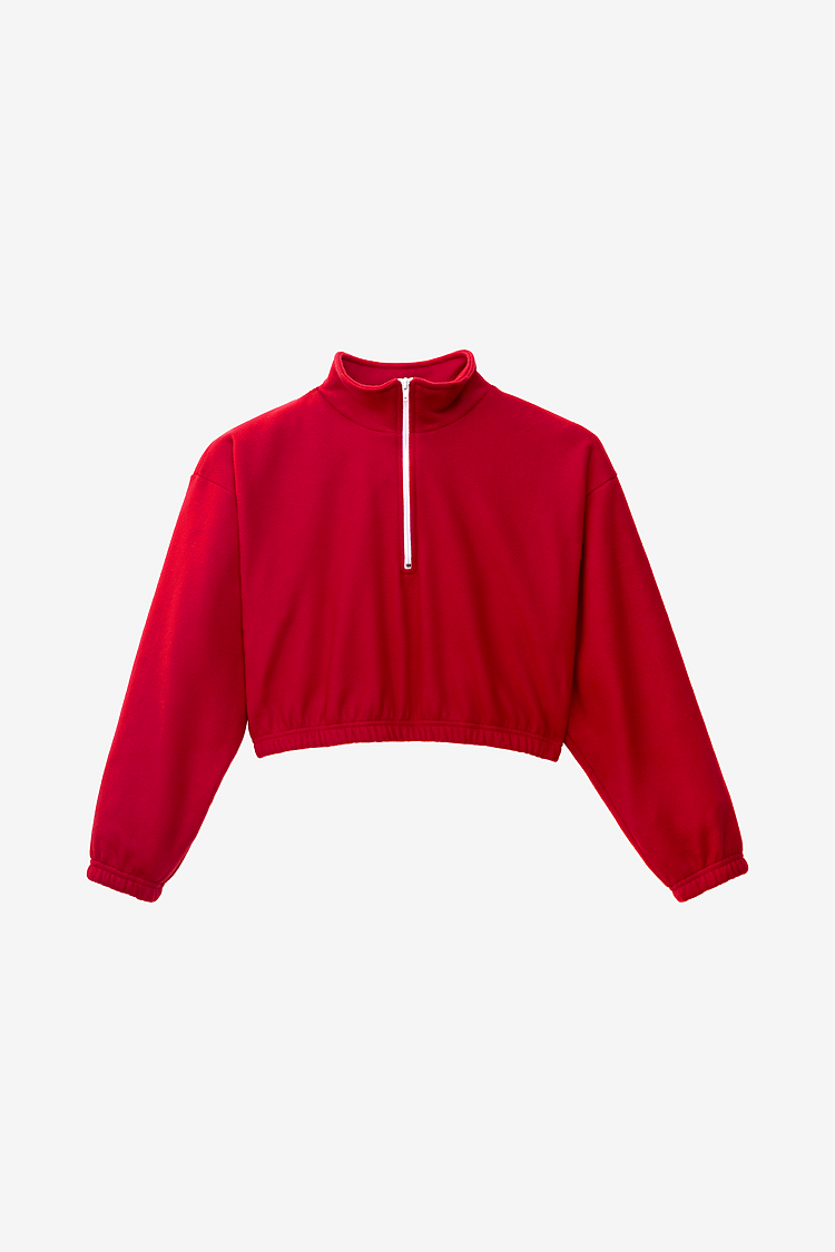 Fleece 1/4 Zip Up RED