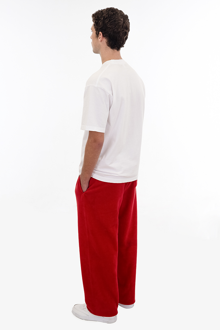 Polar Fleece Sweatpants RED