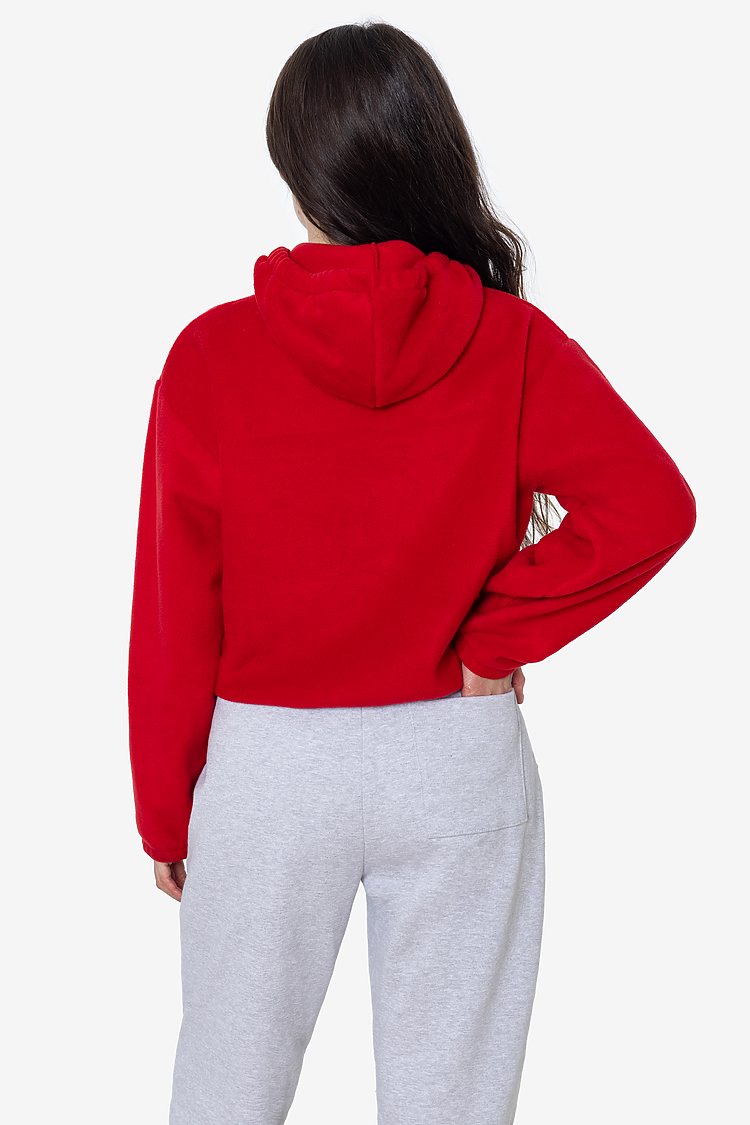 Polar Fleece No Pocket Hoodie Bright Red