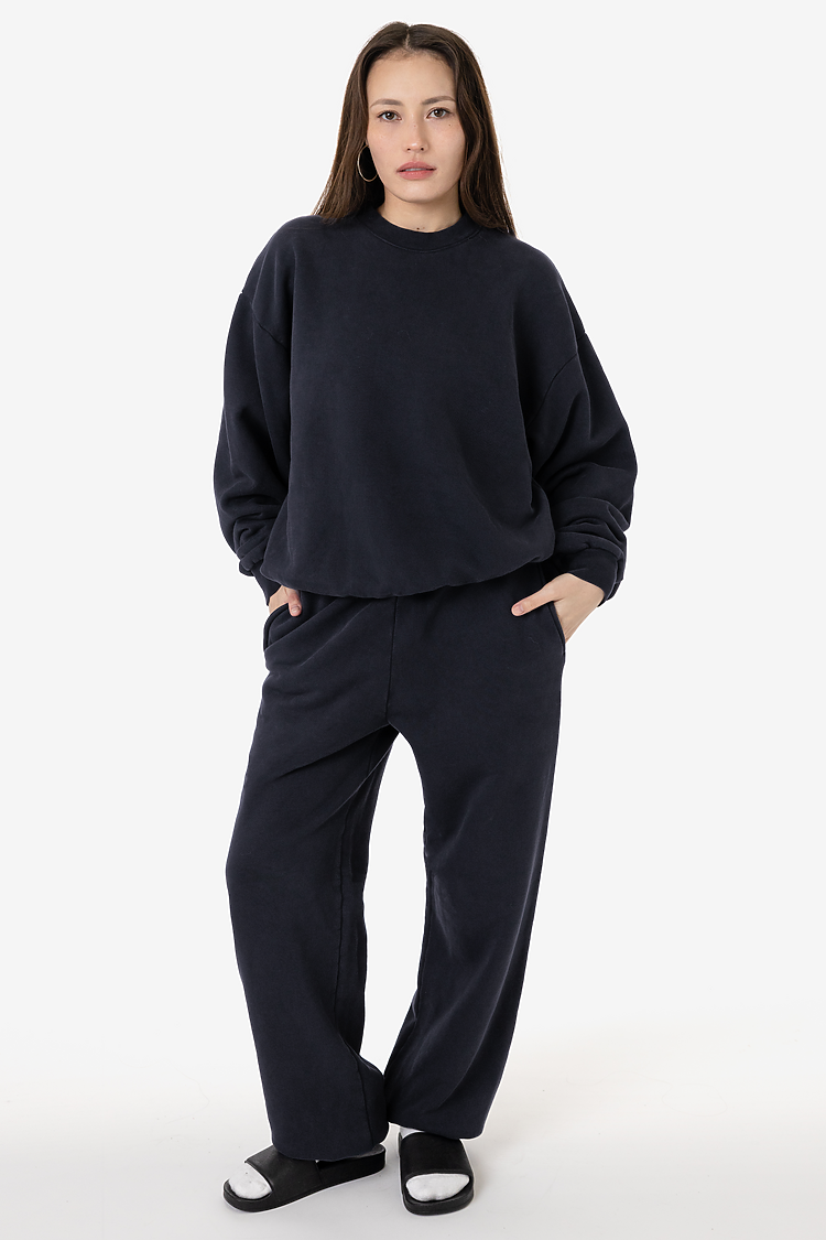 16oz. Plush Fleece Crewneck Black Edge