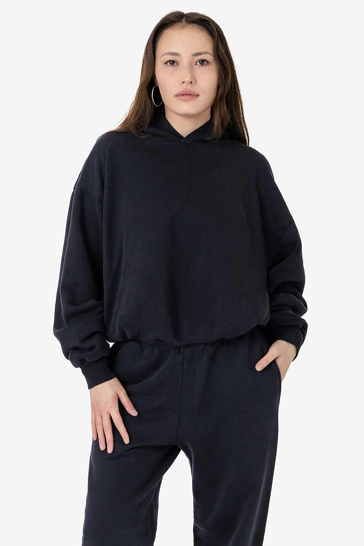 16oz. Plush Fleece PO Hoodie Black Edge