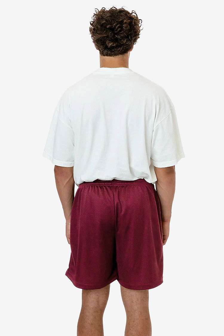 Pique Mesh Shorts Maroon