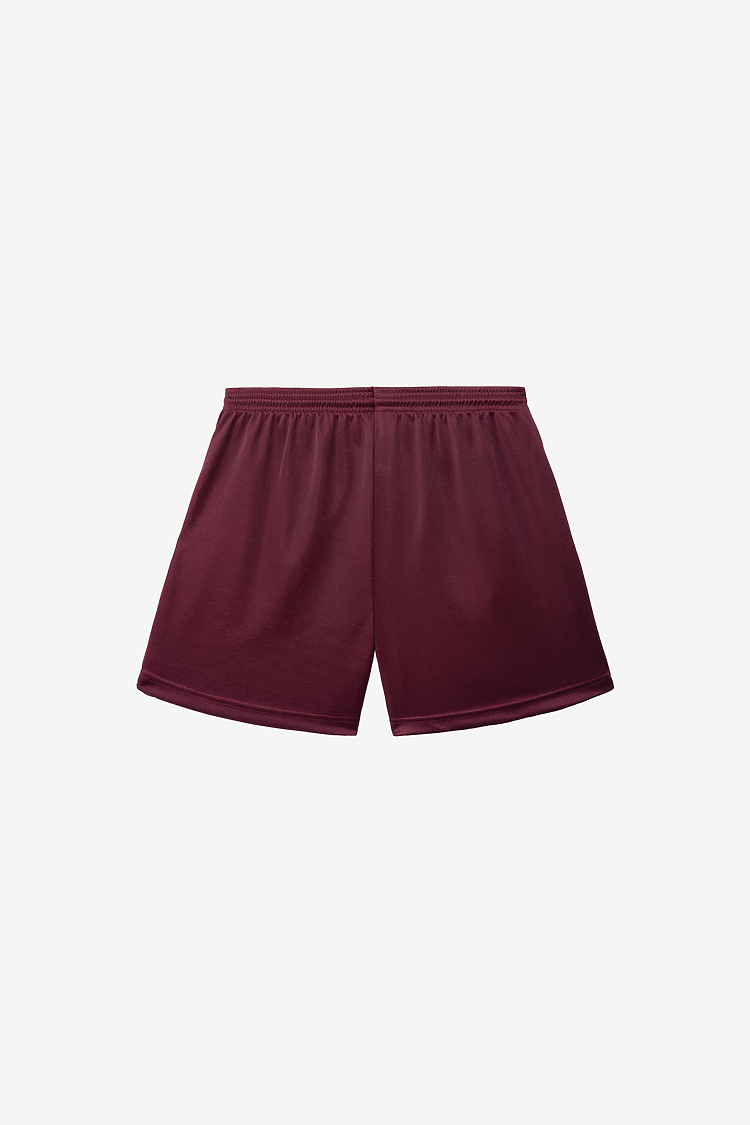 Pique Mesh Shorts Maroon