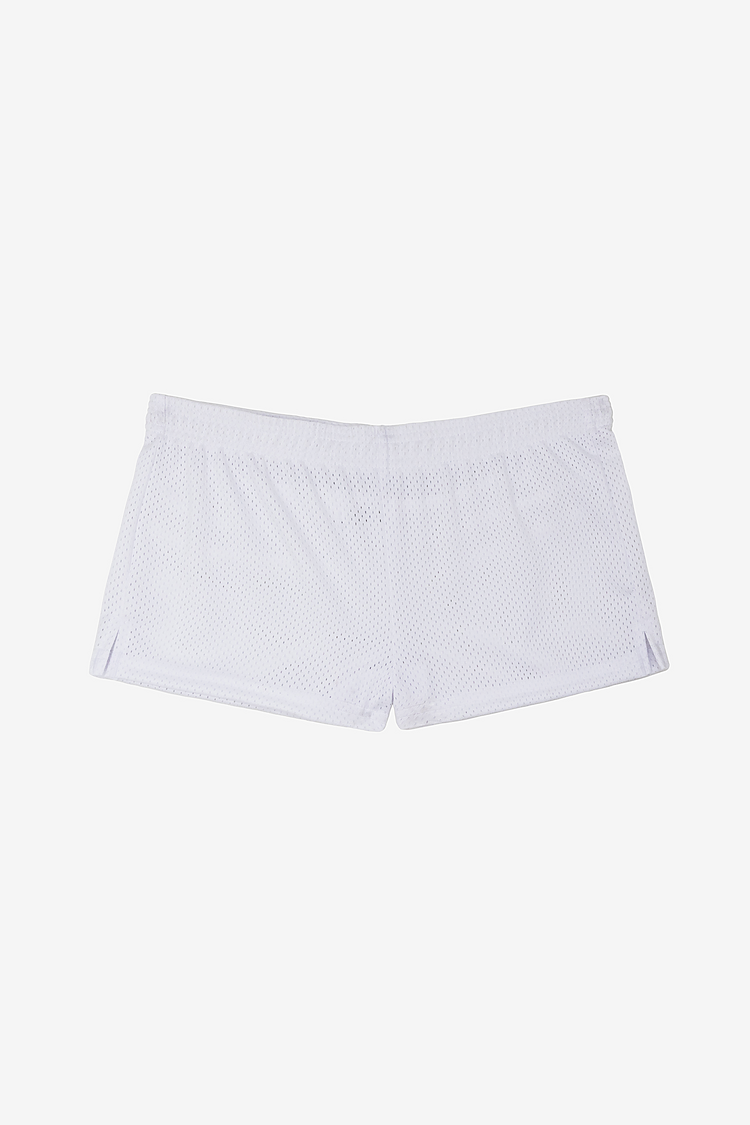 Women's Pro Mesh Short Shorts White