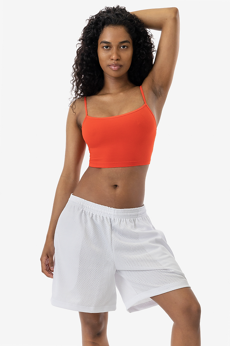 Pro Mesh Mid-Length Short White