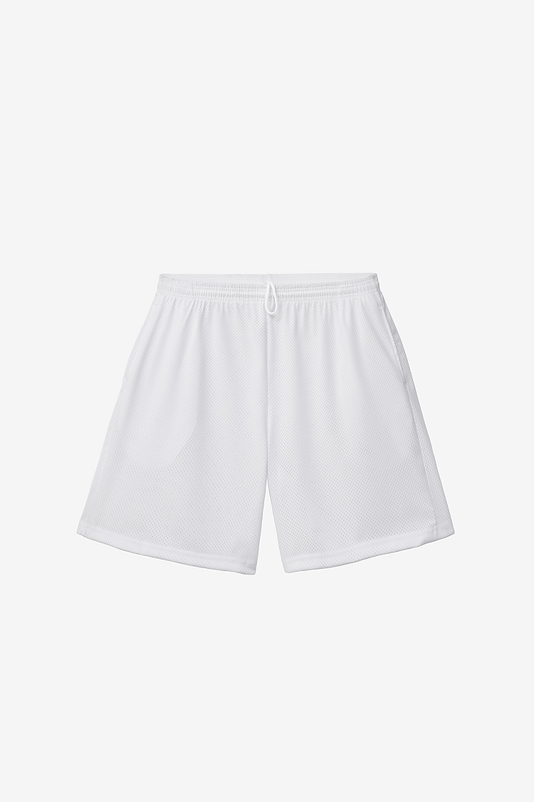 Pro Mesh Long Shorts White
