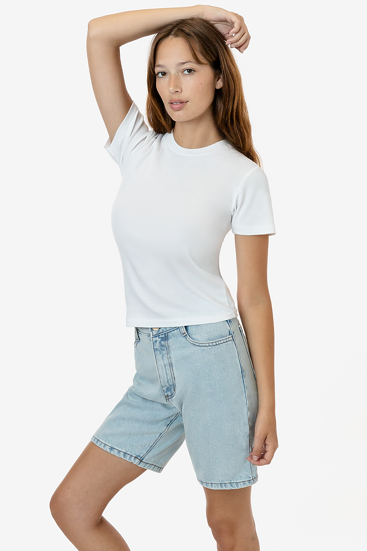 VINTAGE BABY RIB TEE WHITE