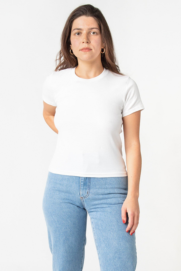 VINTAGE BABY RIB TEE WHITE