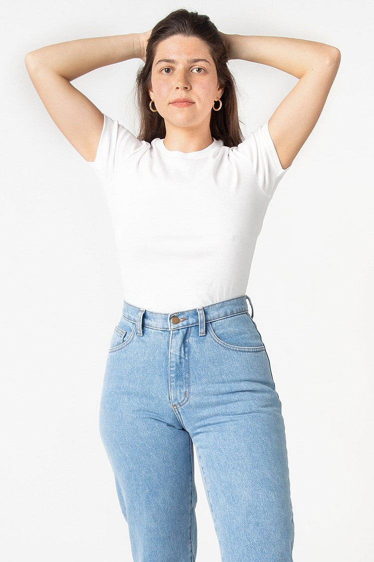 VINTAGE BABY RIB TEE WHITE