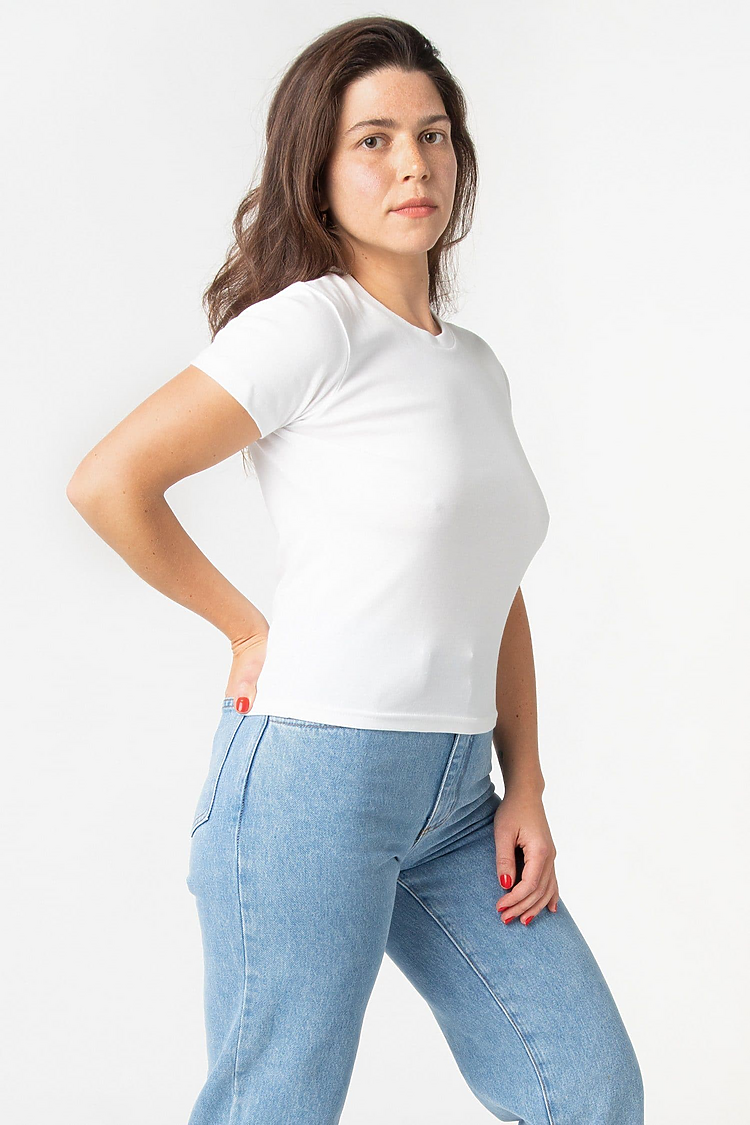 VINTAGE BABY RIB TEE WHITE