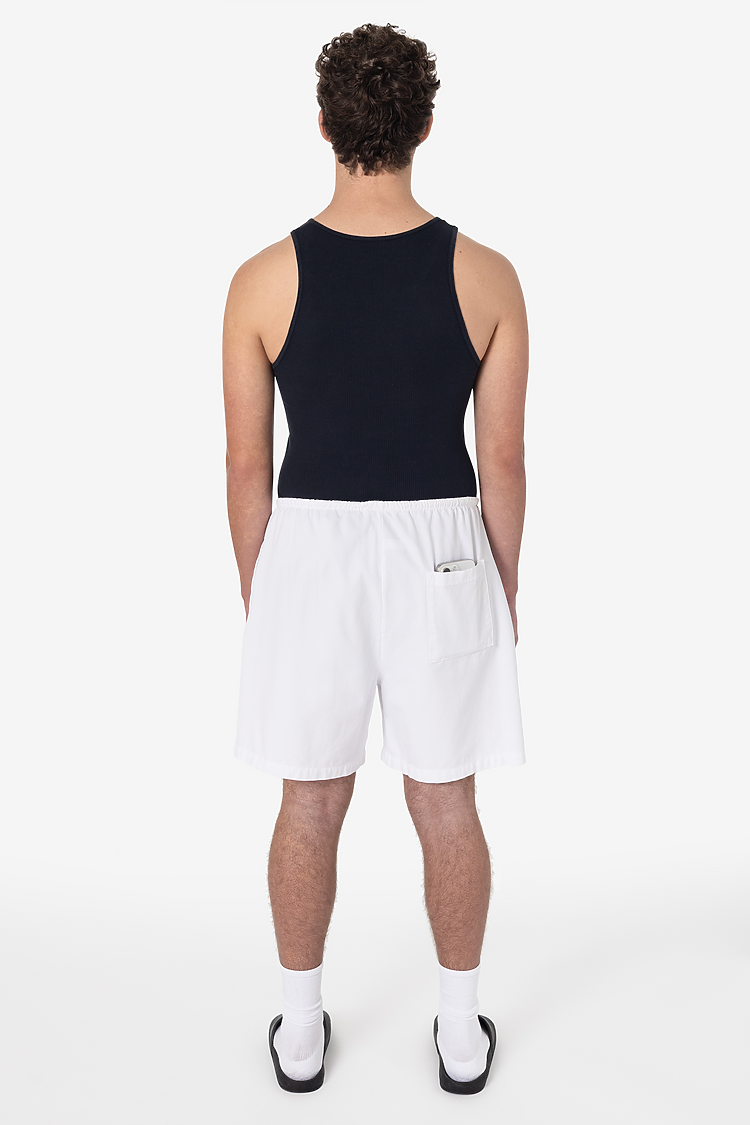 Lt Weight Micro Canvas Shorts White