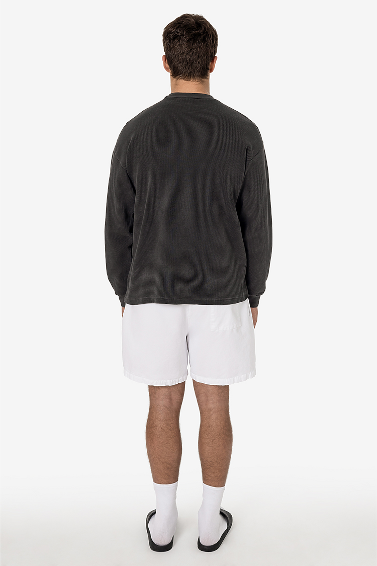 Lt Weight Micro Canvas Shorts White