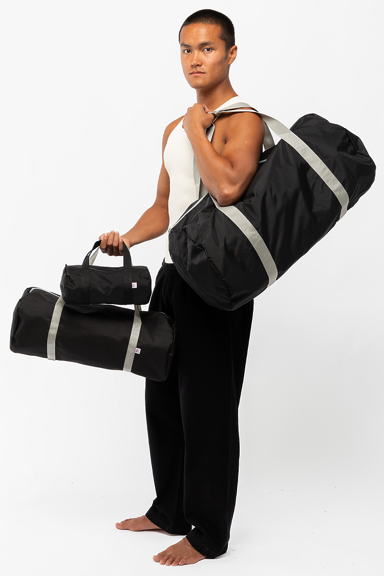 Nylon Pack Weekender Bag Black