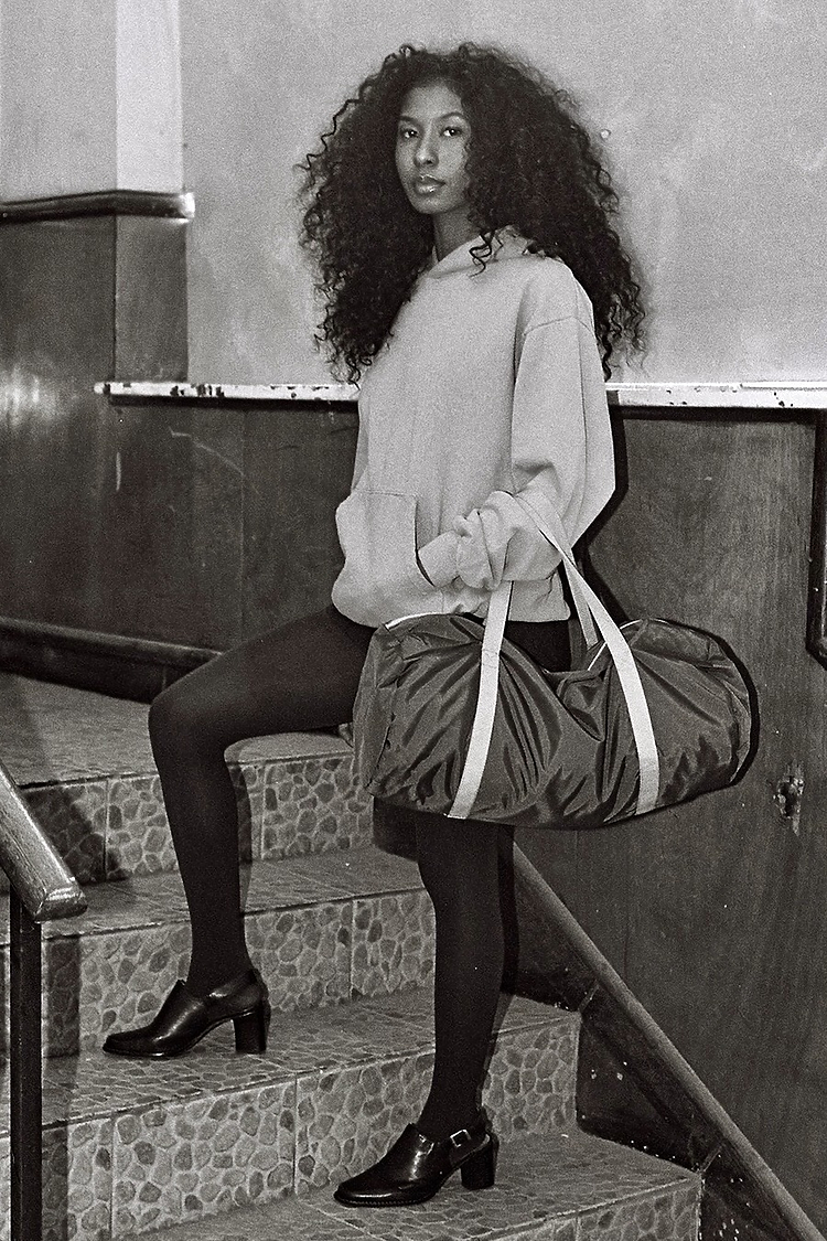 Nylon Pack Weekender Bag Black