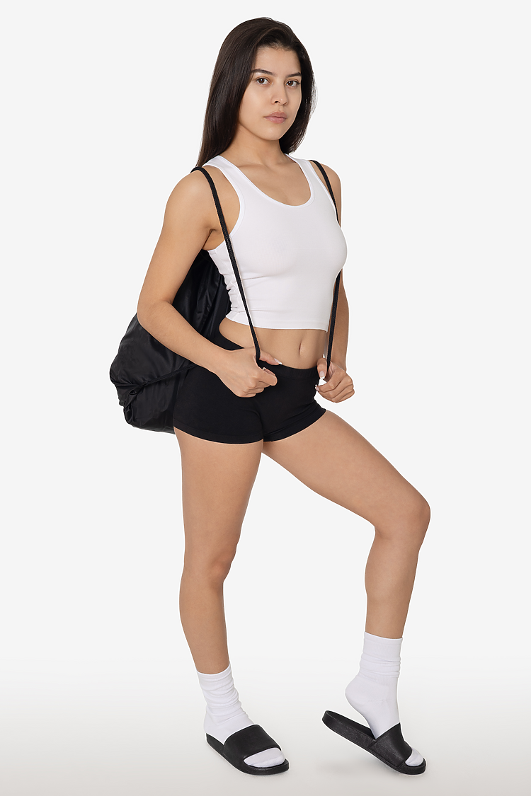 Nylon Drawstring Backpack Black