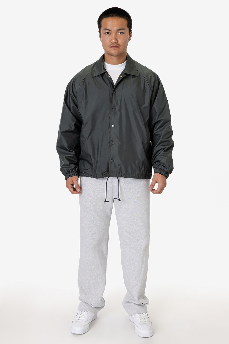 Nylon Raglan Coaches Jacket CHARCOAL