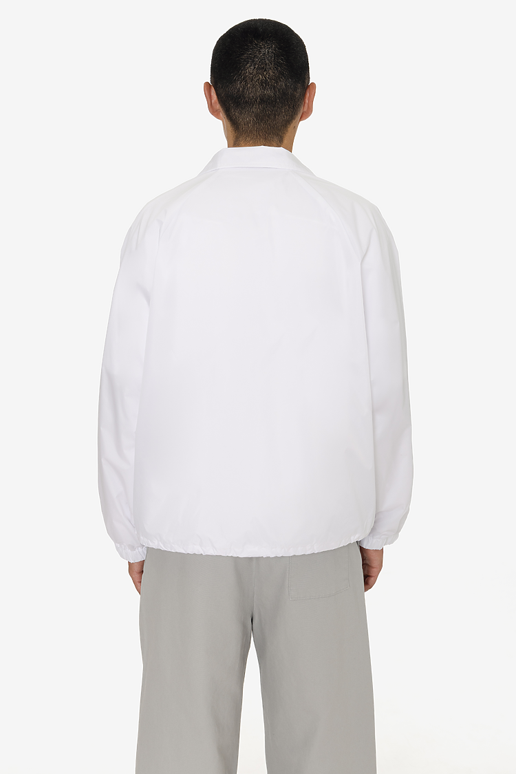Nylon Raglan Coaches Jacket White