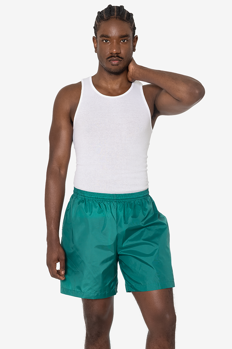 Nylon Taffeta Wide Shorts