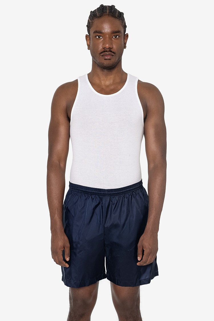 Nylon Taffeta Wide Shorts MIDNIGHT NAVY