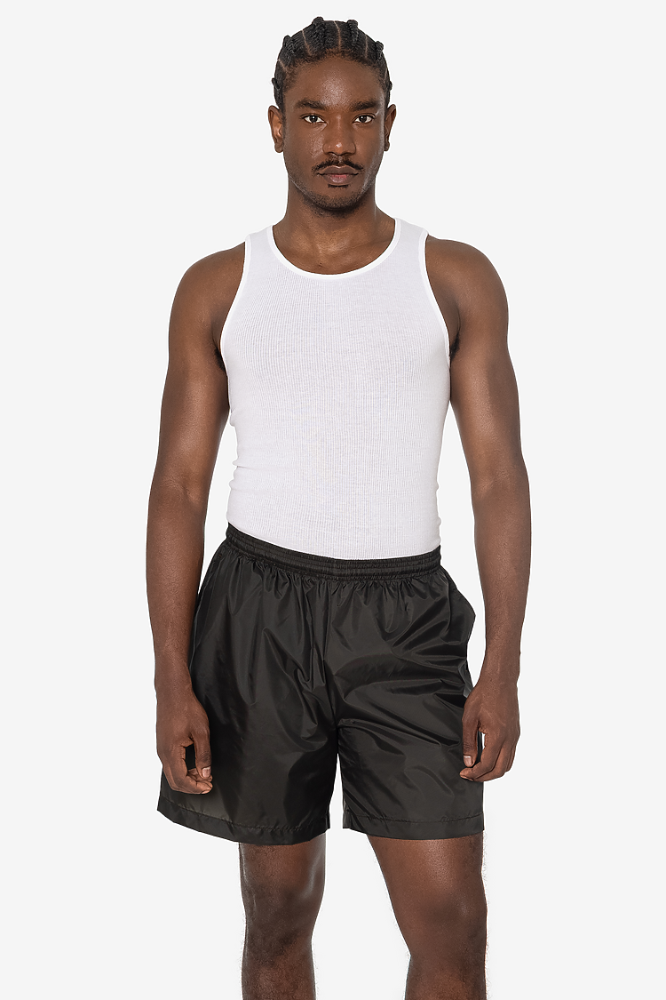 Nylon Taffeta Wide Shorts SHADOW