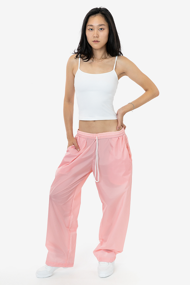 Wide Leg Nylon Taffeta Pant BLOSSOM