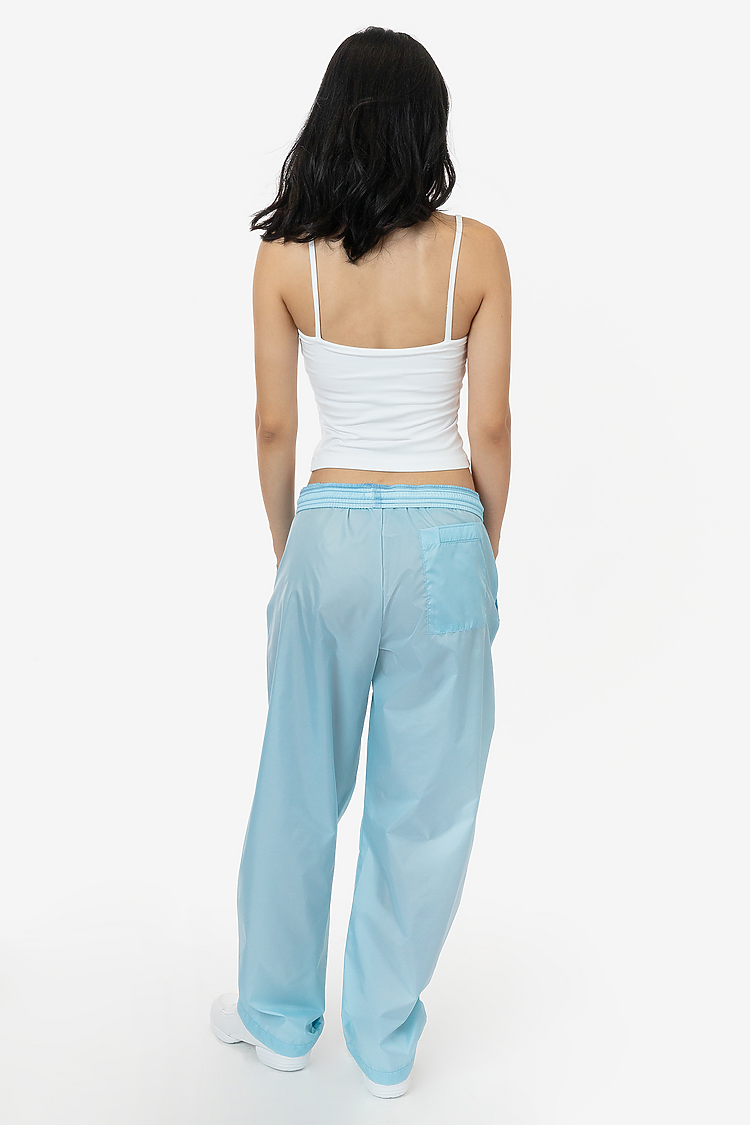 Wide Leg Nylon Taffeta Pant LIGHT BLUE