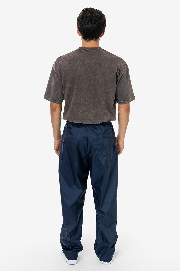 Wide Leg Nylon Taffeta Pant Midnight Navy