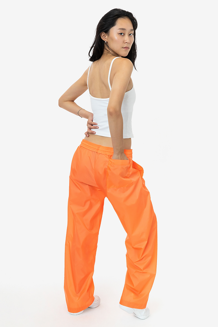 Wide Leg Nylon Taffeta Pant ORANGE