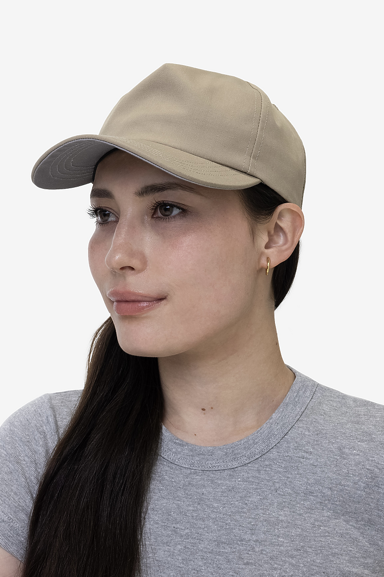 Poly Cttn Twill 5 panel Hat KHAKI