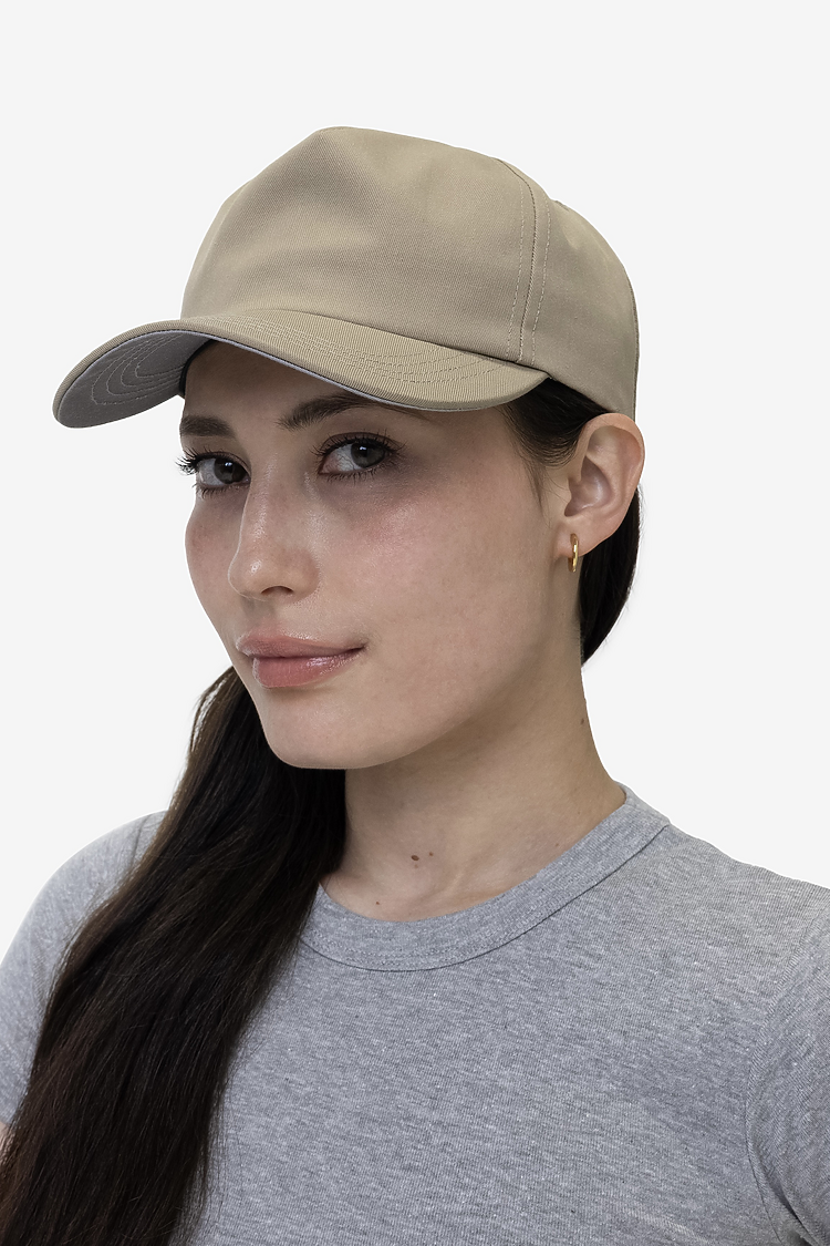 Poly Cttn Twill 5 panel Hat KHAKI